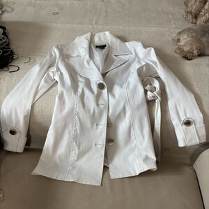 Cynthia Rowley White Trench Coat